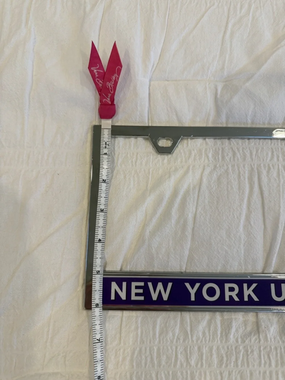 NYU Metal License Plate Frame - Picture 5 of 6